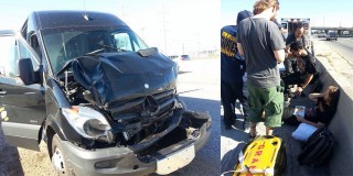 "This time we were lucky": Decapitated involved in a serious van accident