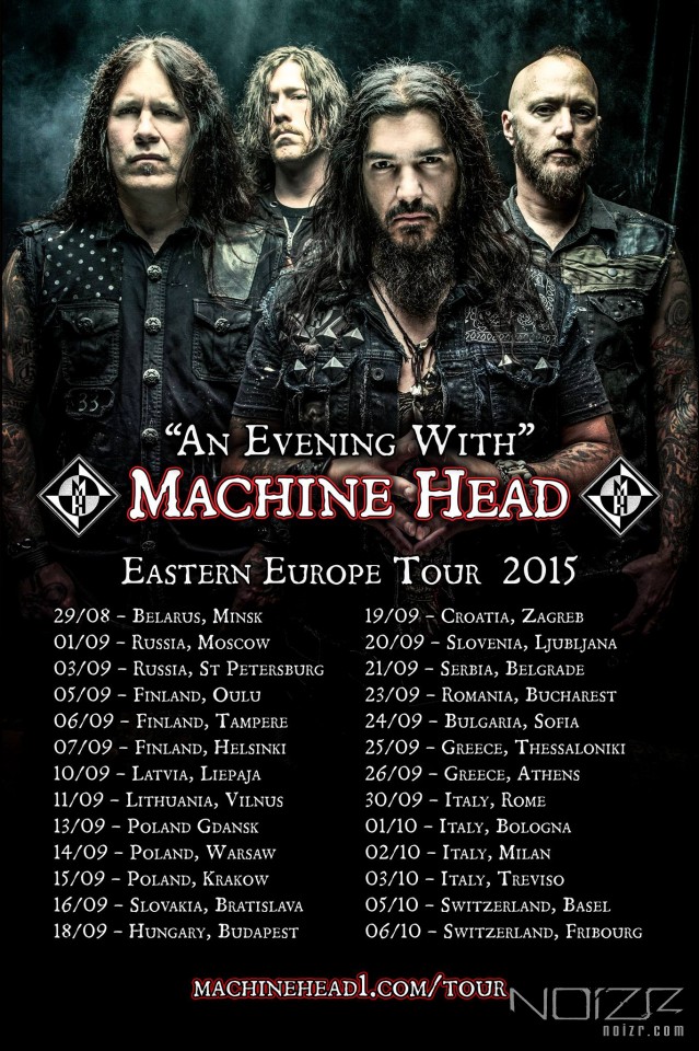 Machine Head announce Eastern European tour