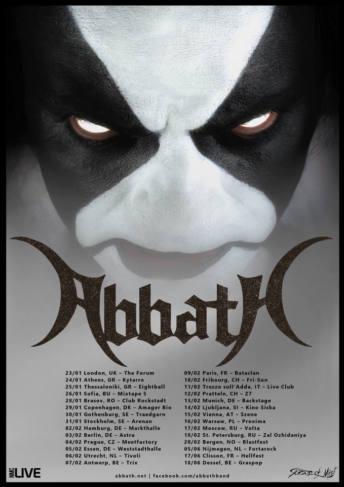 Abbath European Tour