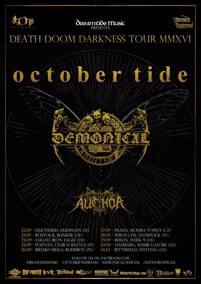 October Tide Demonical Tour