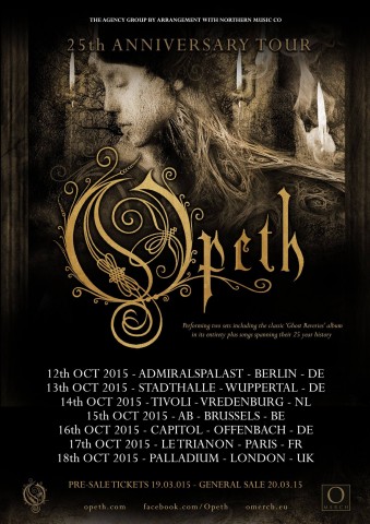 Opeth анонсували шість додаткових шоу на честь 25-річчя гурту