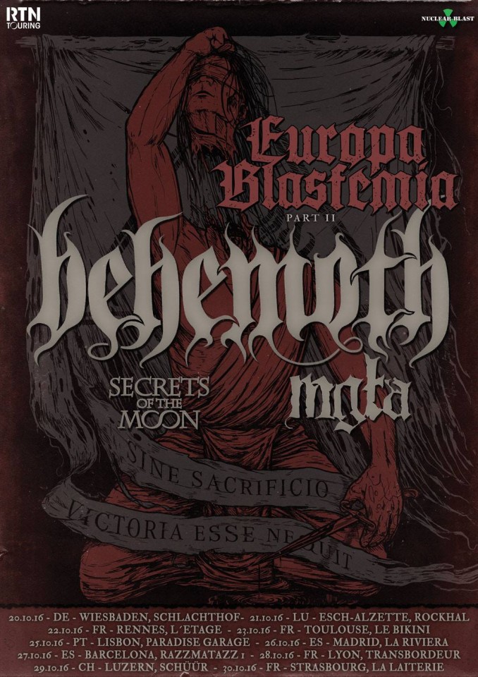 Secrets Of The Moon Behemoth Mgla Tour 2016