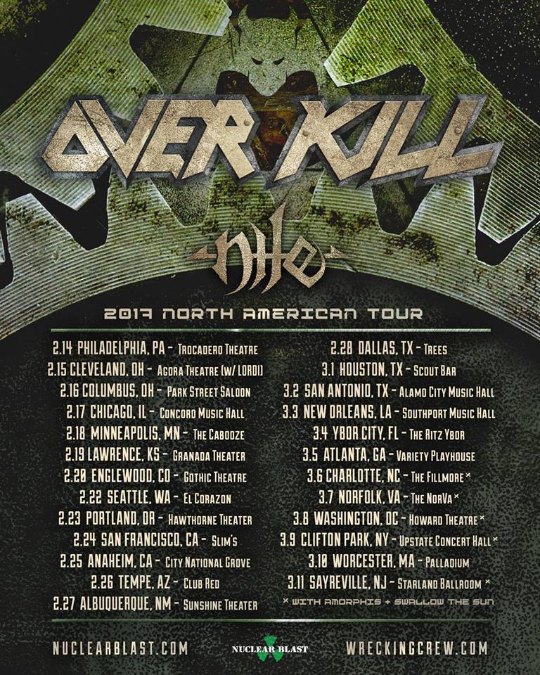 Nile Overkill Tour