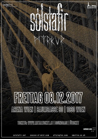Sólstafir and Myrkur to perform in Vienna on December 8