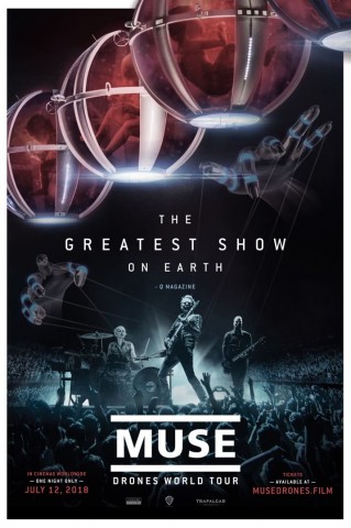 12 липня пройдуть світові покази концертного фільму Muse "Drones World Tour"