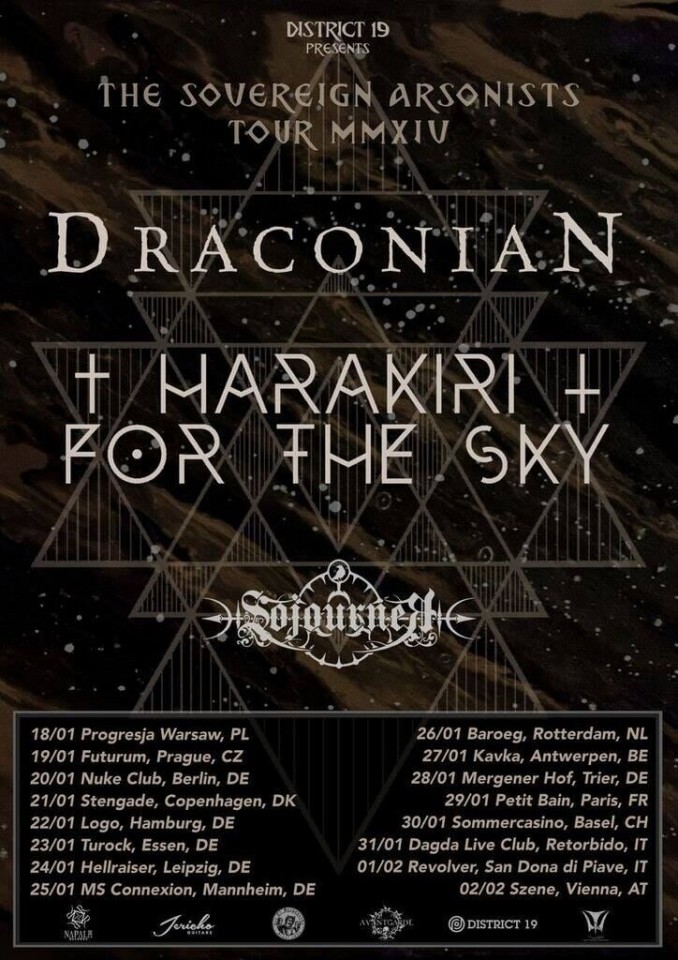 Draconian And Harakiri For The Sky Announce Joint European Tour For 19 Noizr