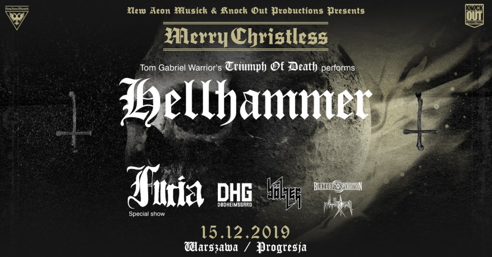 ​Merry Christless, feat. Hellhammer, Furia, Bölzer, to be held on December 15 in Warsaw