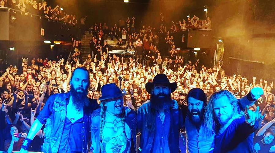 Photo taken from Sólstafir's Facebook page &mdash; Perfect evening: How Solstafir and Myrkur show in Vienna feat. Árstíðir and Nordic Giants was held